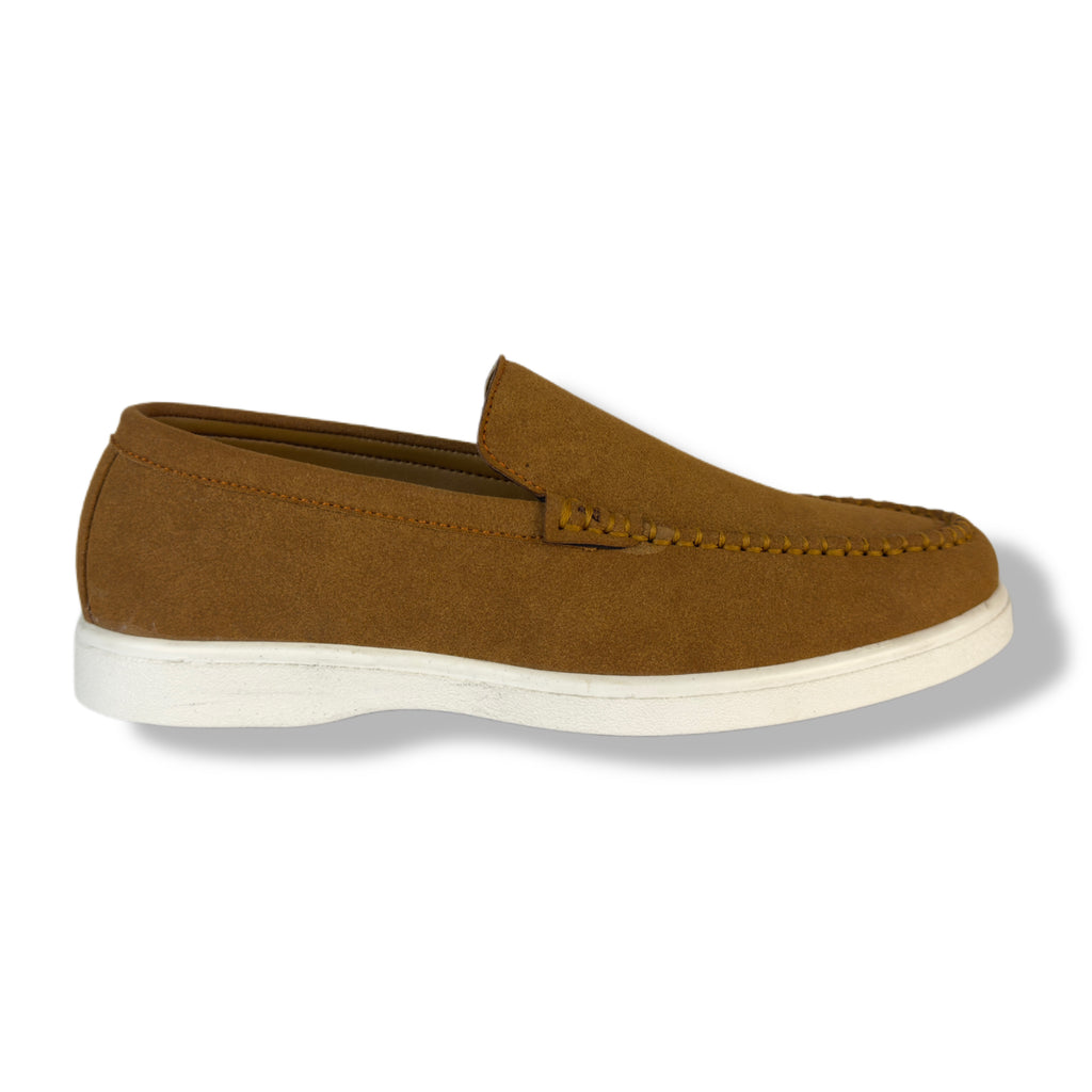 MUSTARD BROWN SUED LOAFER