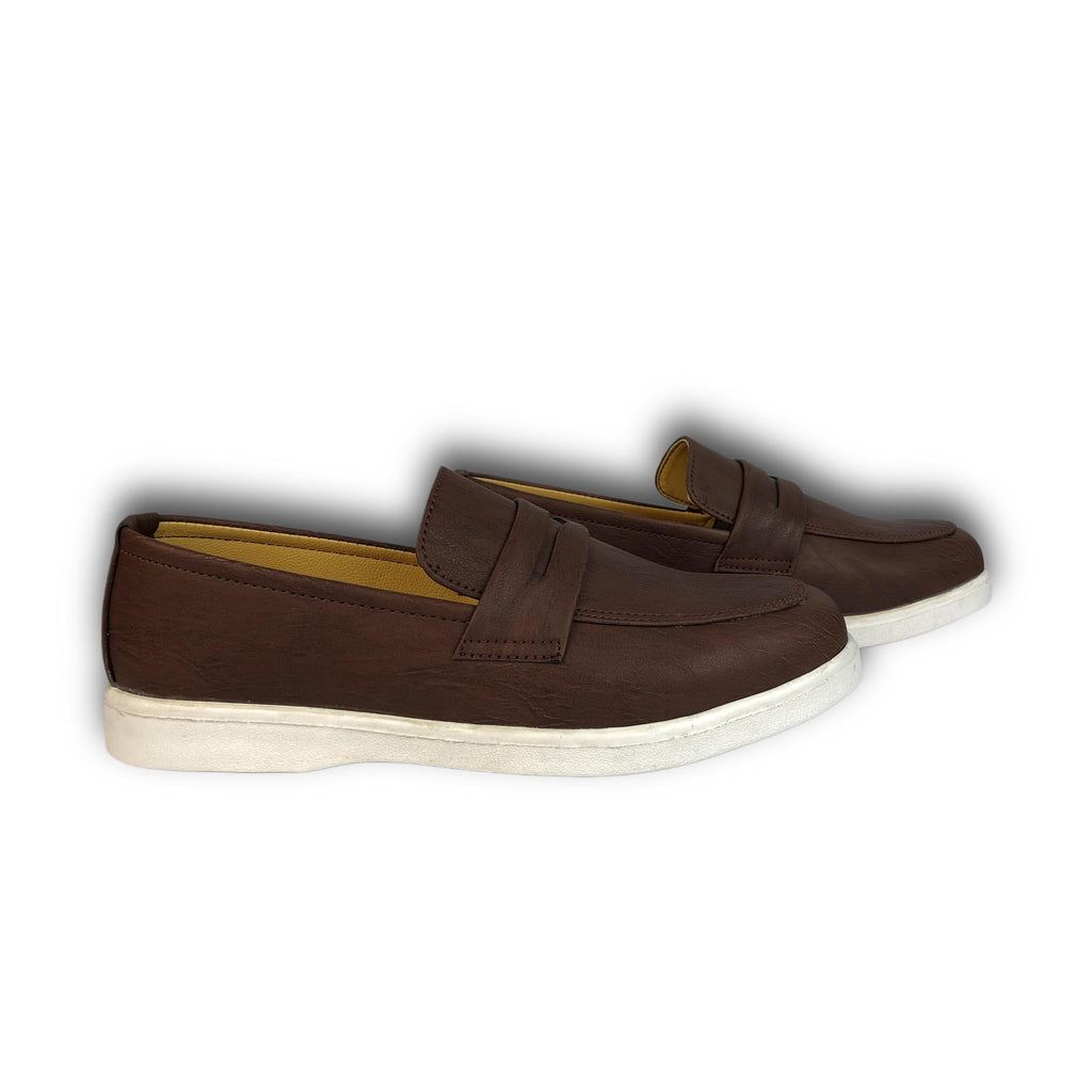 BROWN MEDICATED SUED LOAFER