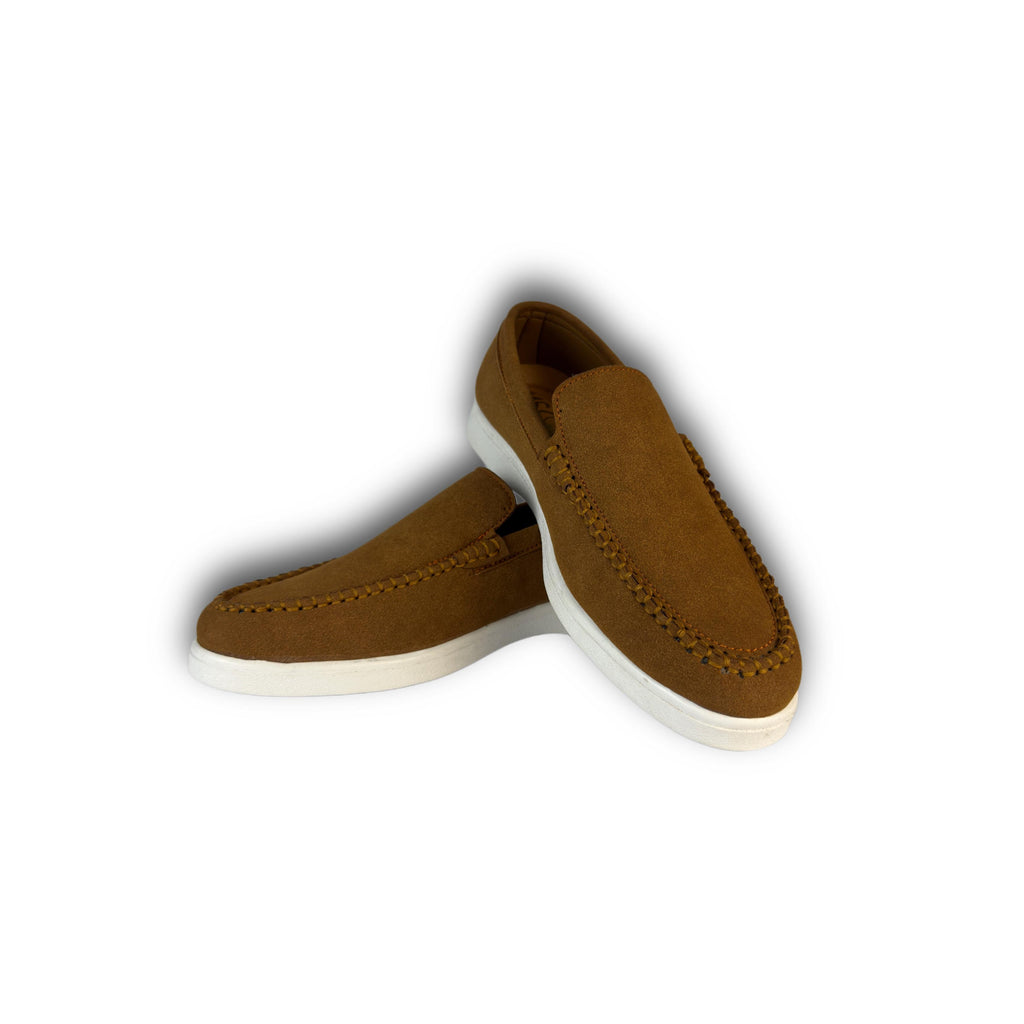 MUSTARD BROWN SUED LOAFER