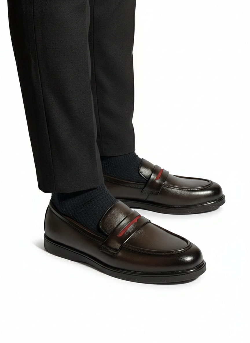 DARK BROWN MEDICATED LOAFER