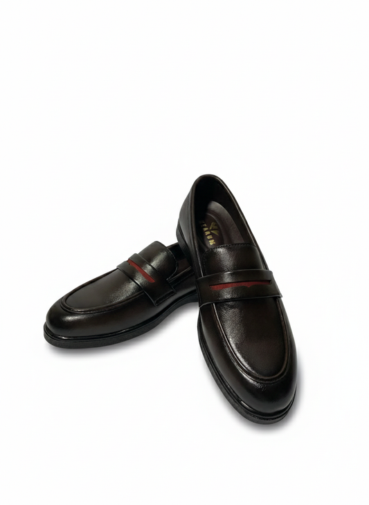 DARK BROWN MEDICATED LOAFER