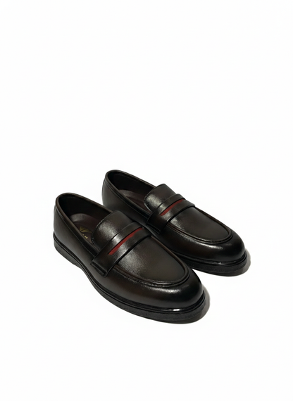 DARK BROWN MEDICATED LOAFER