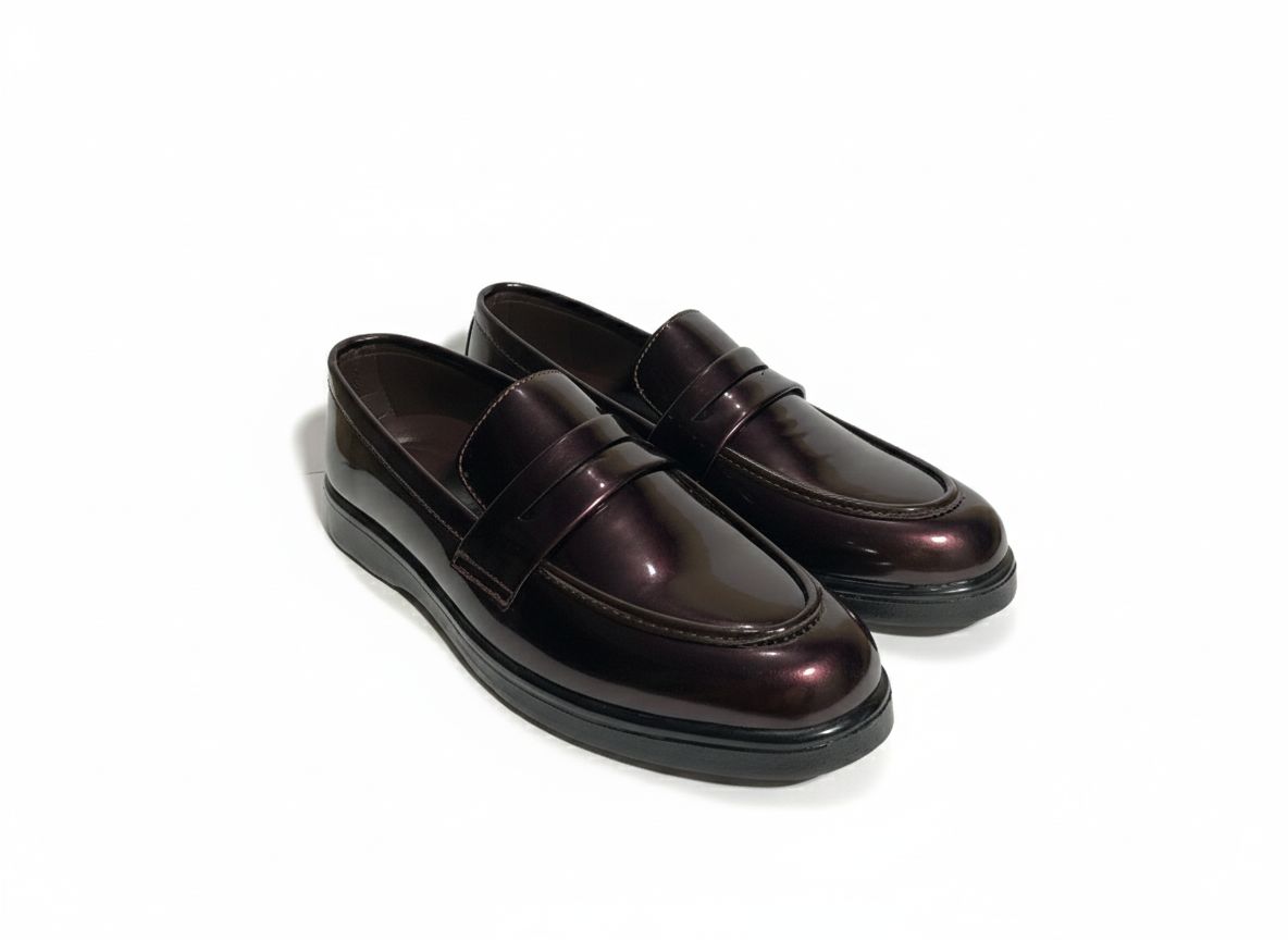 DARK PURPLE PATENT MEDICATED CASUAL